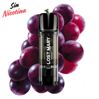 Cartucho Lost Mary Tappo Air Grape Sin Nicotina | Cartucho Recargable España