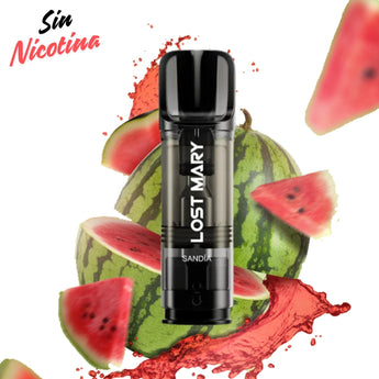 Cartucho Lost Mary Tappo Air Watermelon Sin Nicotina | Cartucho Recargable España