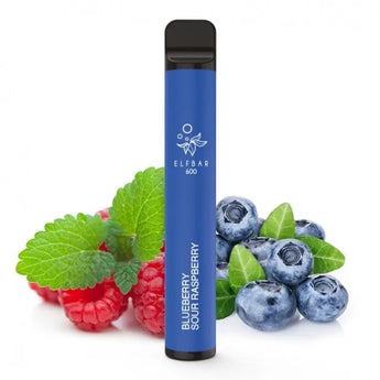 Elfbar 600 Blueberry Sour Raspberry Sin Nicotina | Vape Desechable 600 Puffs España