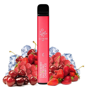 Elfbar 600 Strawberry Raspberry Cherry Ice 20mg | Vape Desechable 600 Puffs España