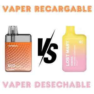 Vapers Desechables vs. Vapers Recargables: ¿Cuál es el adecuado para ti?